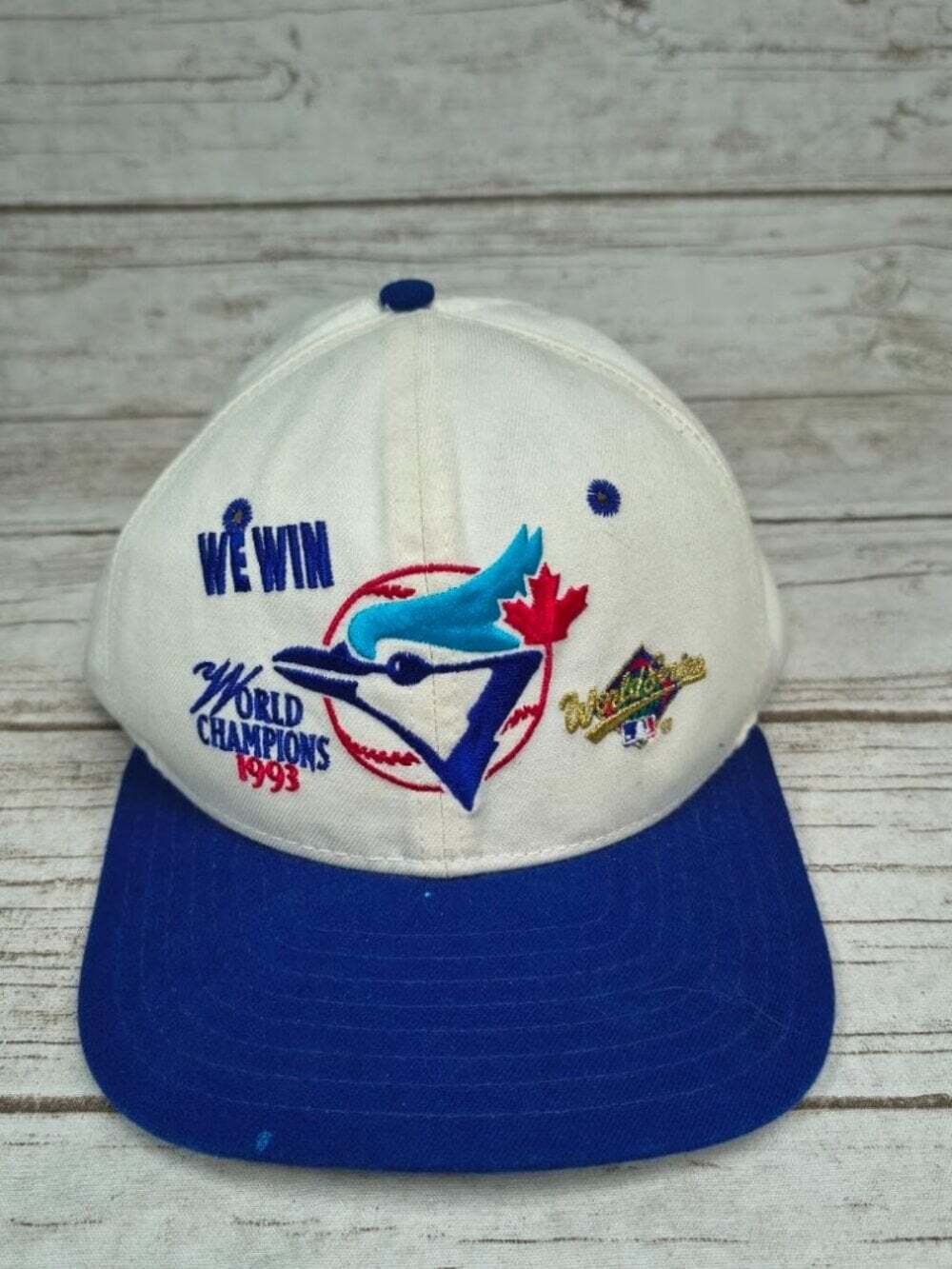 Vintage New Era Toronto Blue Jays 1993 World Champions Baseball Hat Made in USA